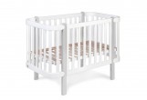 Lit berceau bébé 60x120 cm avec sommier réglable inclinable (gris)