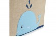 Boîte de rangement enfant avec couvercle pliable - motif baleine - Bieco