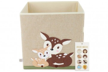 Boîte de rangement carré enfant biche bieco