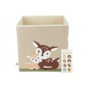 Boîte de rangement carré enfant - Pliable - Biche