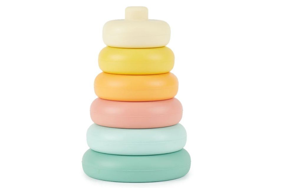 Tour à empiler en silicone pour Bébé - Multicolore