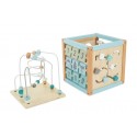 Cube d'activité en bois enfant