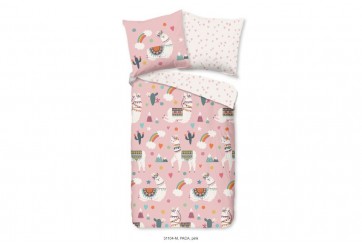 Parure de lit 140x200 cm microfibre kids no.31104 pink