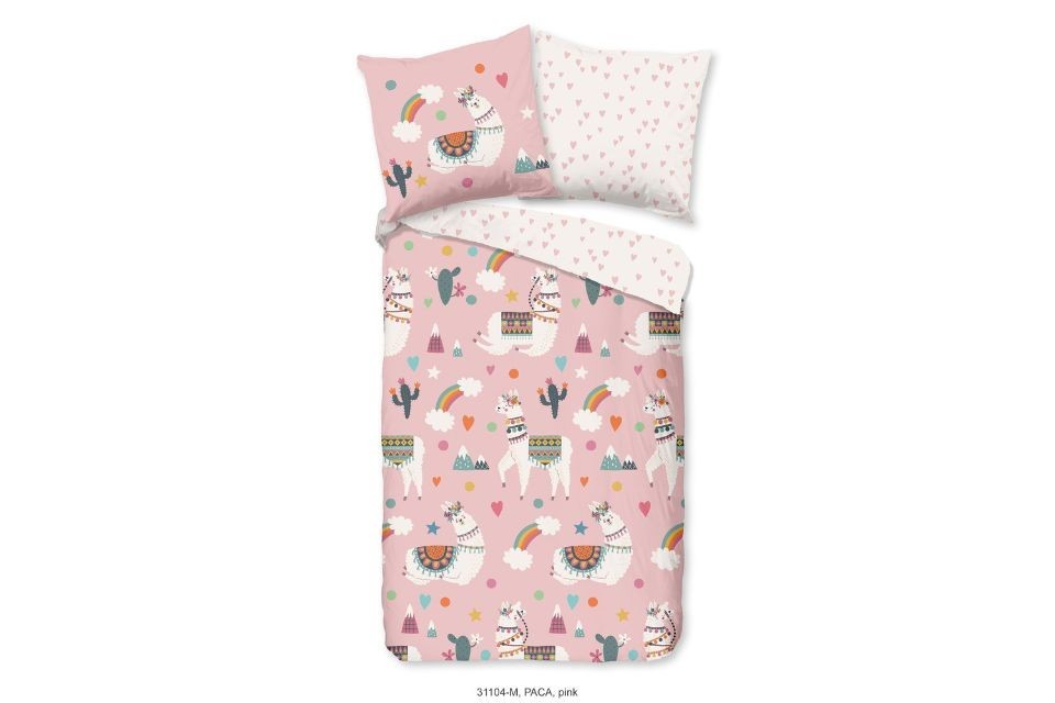 Parure de lit 140x200 cm microfibre kids no.31104 pink