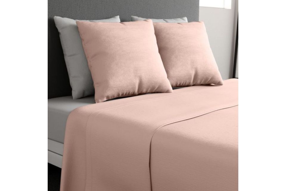 Parure de drap 180x290 3 pièces Coton Blush