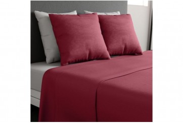 Parure de drap 180x290 2 pièces Coton Cerise