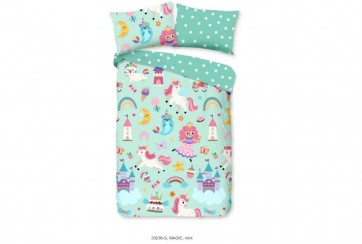 Parure de lit 100x135 cm kids Good Morning no.33238 menthe