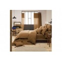 Housse de couette 220x240 Gaze de Coton Camel