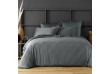 Housse de couette 220x240 Satin de Coton Gris Fonce