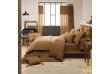 Housse de couette 240x260 Gaze de Coton Camel