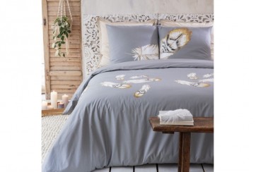 Parure de lit 240x260 cm Percale de Coton Tamara