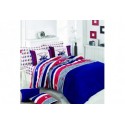 Housse de couette 220x240 + 2 taies d'oreiller Dark Blue