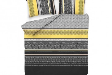 Housse de couette 220x240 + 2 taies d'oreiller Formas Yellow