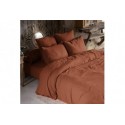 Housse de couette 140x200 Gaze de Coton Terracotta