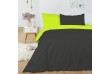 Parure de lit 240x260 Coton Anis_Anthracite