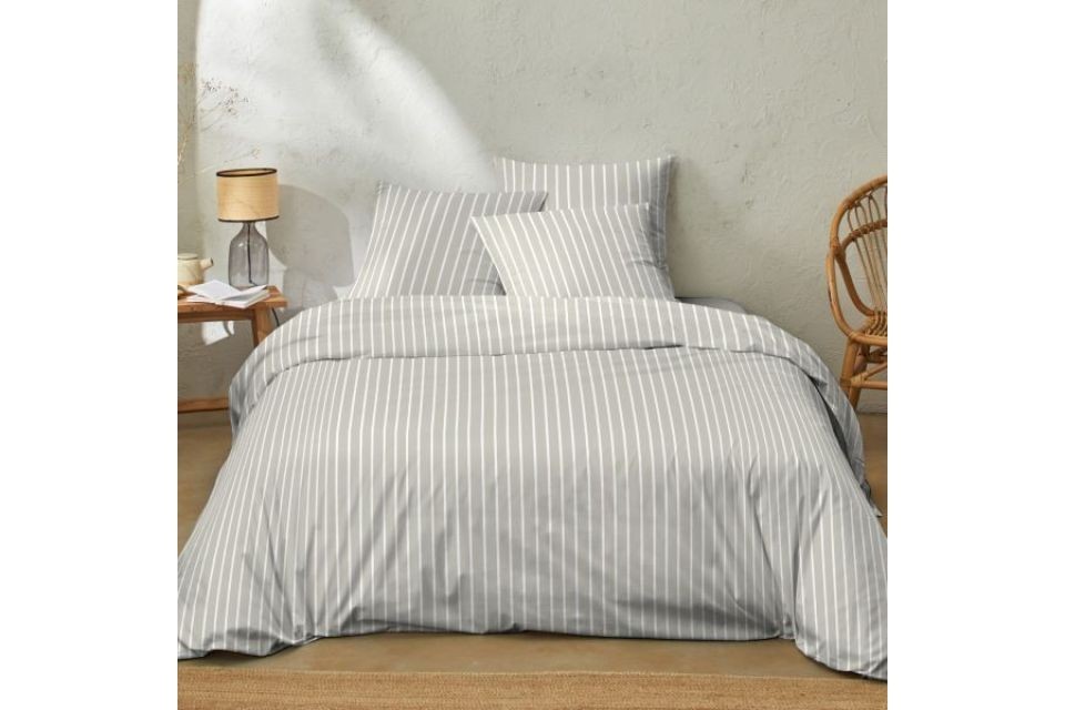 Housse de couette 240x260 100% Coton 57 fils Tom Lin