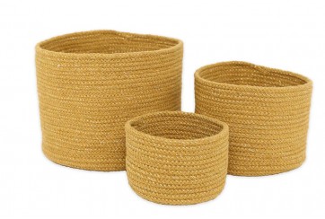 Lot de 3 paniers de rangement - Ilse Miel