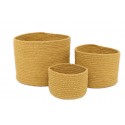 Lot de 3 paniers de rangement - Ilse Miel