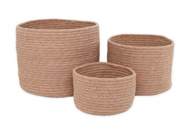 Lot de 3 paniers de rangement - Ilse Amande