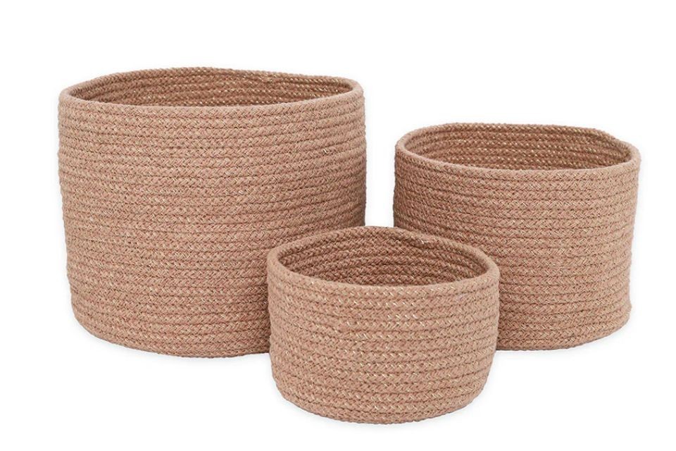 Lot de 3 paniers de rangement - Ilse Amande