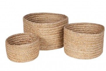 Lot de 3 paniers de rangement ABHA