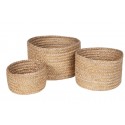 Lot de 3 paniers de rangement ABHA