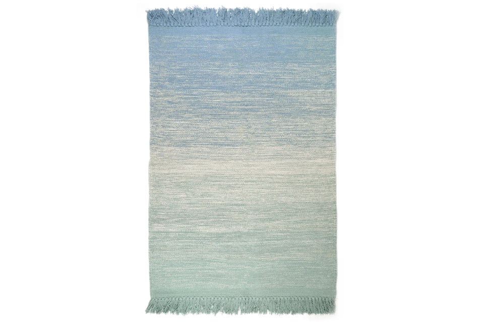 Tapis 100x150 Coton Kirthy Bleu